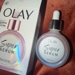 OLAY Super Serum with White and Silver Design